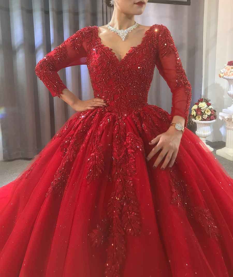 Red Prom Dress Vintage 3 D Flower Wedding Dress Strapless - Etsy Hong Kong