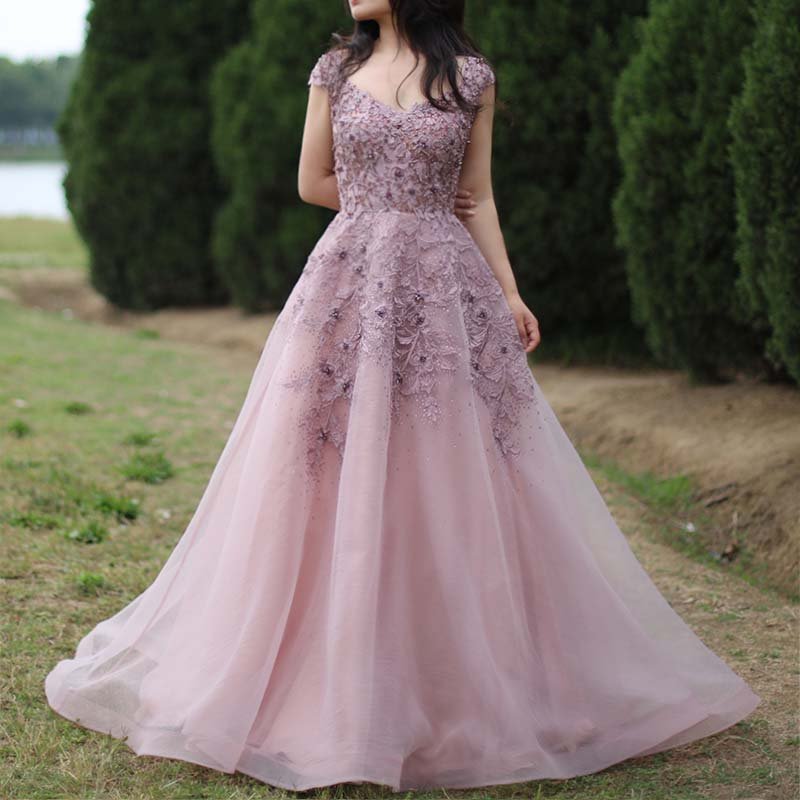 Buy Women Pink Embellished Party Dress Online - 817204