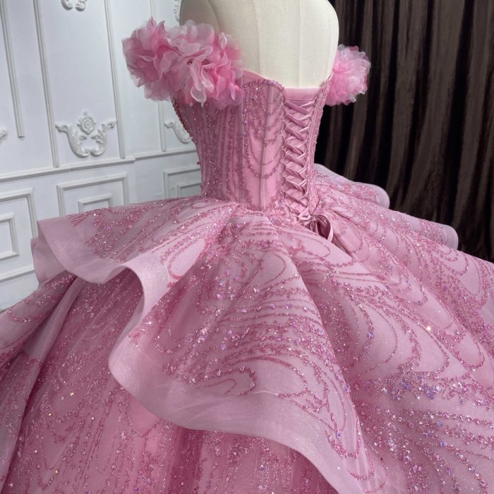 Exquisite Quinceanera Dresses Luxury Ball Gown Appliques Sweetheart Quinceanera 2023 Pink DY6596 Bar Mitzvah - Image 6