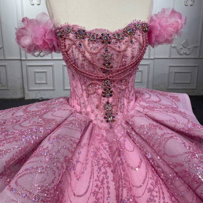 Exquisite Quinceanera Dresses Luxury Ball Gown Appliques Sweetheart Quinceanera 2023 Pink DY6596 Bar Mitzvah - Image 7