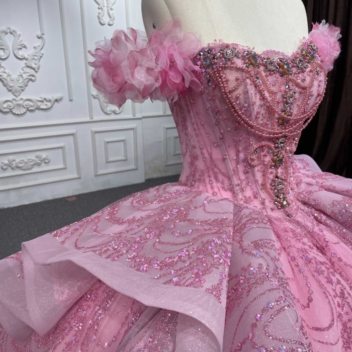 Exquisite Quinceanera Dresses Luxury Ball Gown Appliques Sweetheart Quinceanera 2023 Pink DY6596 Bar Mitzvah - Image 5