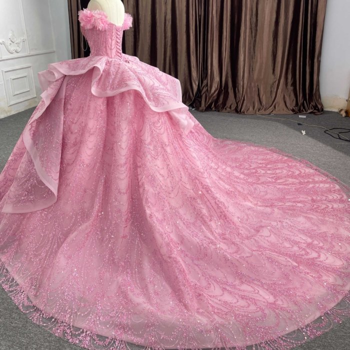 Exquisite Quinceanera Dresses Luxury Ball Gown Appliques Sweetheart Quinceanera 2023 Pink DY6596 Bar Mitzvah - Image 4