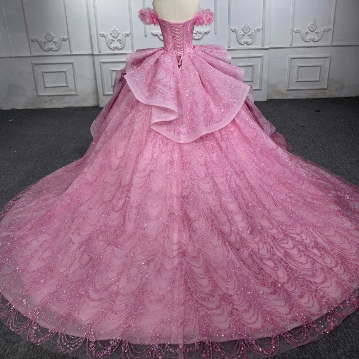 Exquisite Quinceanera Dresses Luxury Ball Gown Appliques Sweetheart Quinceanera 2023 Pink DY6596 Bar Mitzvah - Image 2
