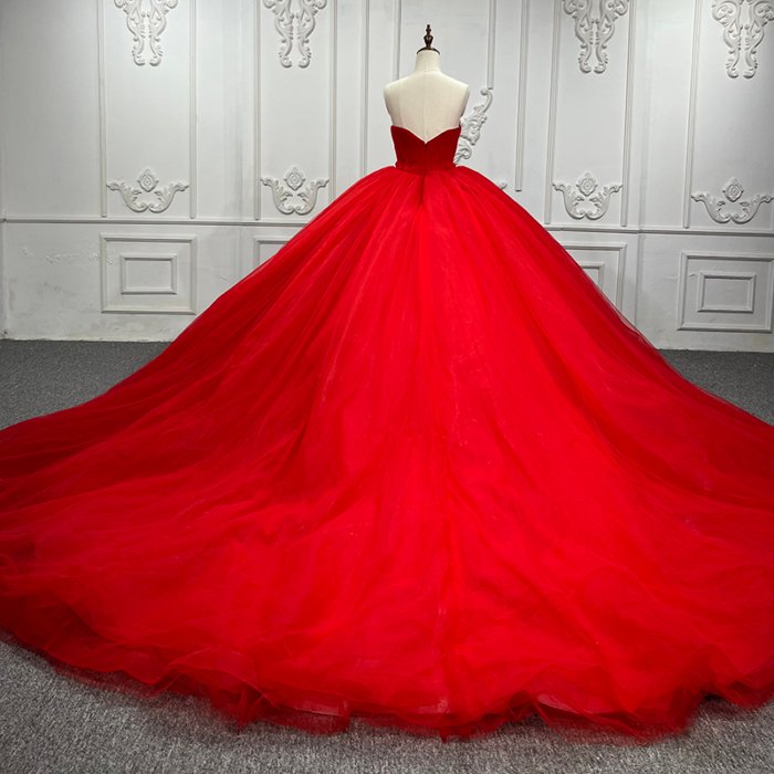 Quinceanera Dresses Ball Gown Flower Vestidos De 15 Años Red Sweetheart Ruched DY7523 Evening Party Dress 2023 bar mitzvah - Image 2