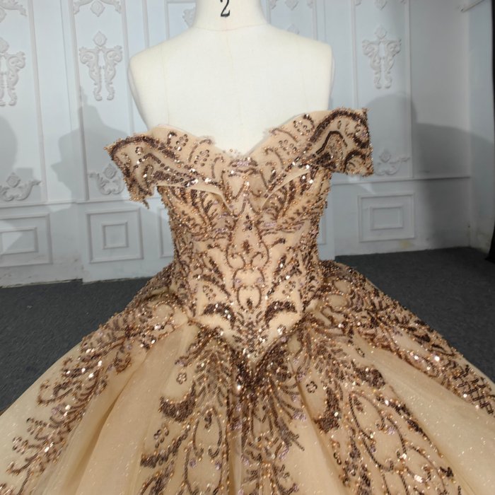 Quinceanera Dresses Ball Gown Flower Vestidos De 15 Años Gold Sweetheart Beading Evening Party Dress 2023 DY9882 Bar Mitzvah - Image 3