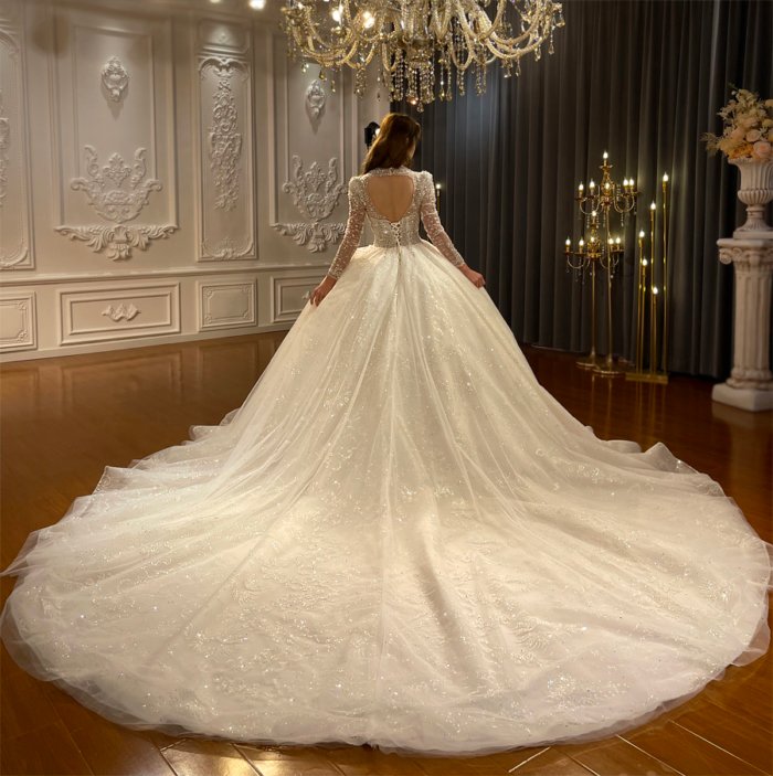 NS4271 Elegant Beading Bridal Dress - Image 2