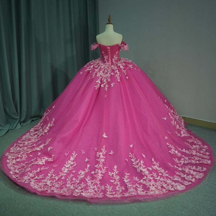 Pink Quinceanera Dress Sweet 15 Evening Dress Crystal Sleeveless Ball Gown Beading Vestido De Quinceañera 6771 - Image 2