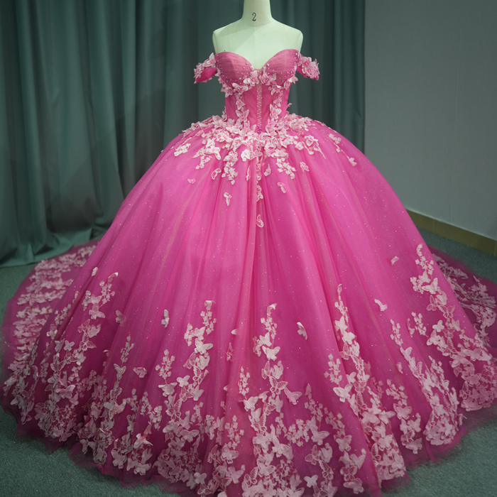 Pink Quinceanera Dress Sweet 15 Evening Dress Crystal Sleeveless Ball Gown Beading Vestido De Quinceañera 6771