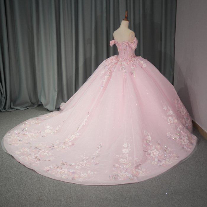 Pink 2025 Quinceanera Dresses Lace Appliques Beading Scoop Cap Sleeve Novelty Customized Ball Gowns Vestidos De 15 Años 6762 - Image 6