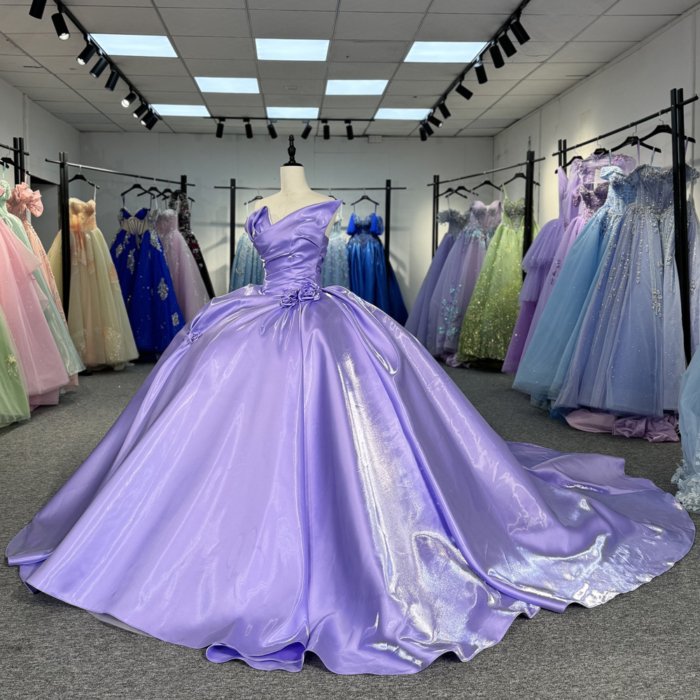 Beautiful Purple Customized Ball Gown Quinceanera Dresses Ball Gown Strapless Graduation Party Dress vestidos de quinceañera 6834 - Image 5