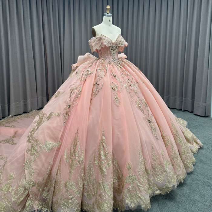 Luxury Quinceanera Dresses Lace Ball Gown Sweetheart High Quality Dress MW03 Embroidery Robe De Mariage 2025 nouveauté - Image 6