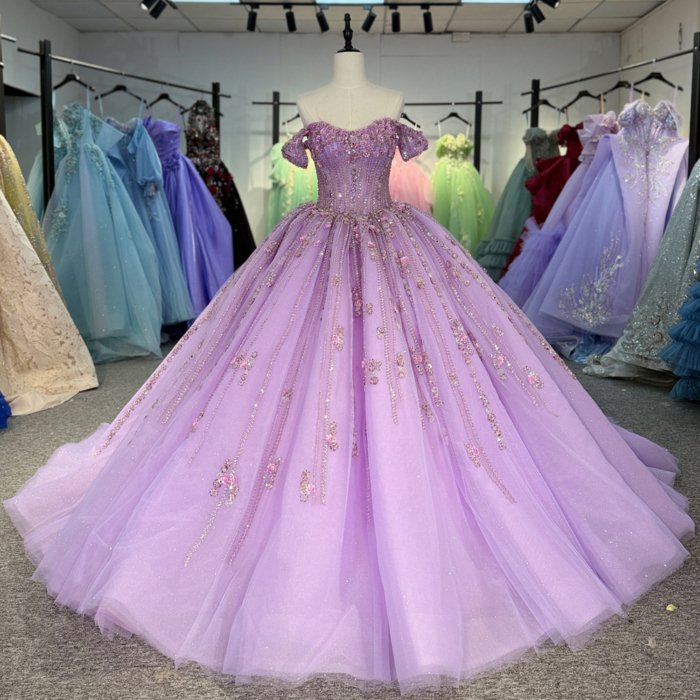 2025 Jancember Quinceanera Dress Sweet 15 Evening Dress Crystal Sleeveless Ball Gown Beading Vestido De Quiñceanera 1276