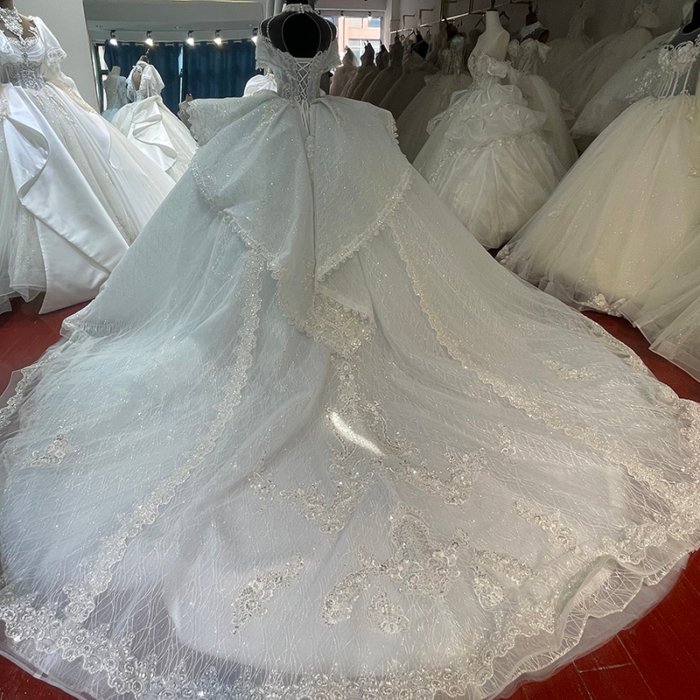 2025 Blue Quinceanera Dress Sweet 15 Wedding Dresses Flowers Vestidos De 15 Años Sequined Beading Lace Evening Party Dress 1835 - Image 2