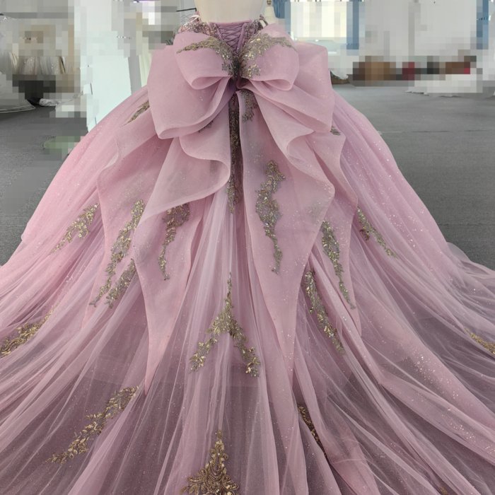Vestidos De 15 Quinceañera Flowers Vestidos De 15 Años Green V-neck Beading Lace Pink Quinceanera Dress 2025 MW02 - Image 4