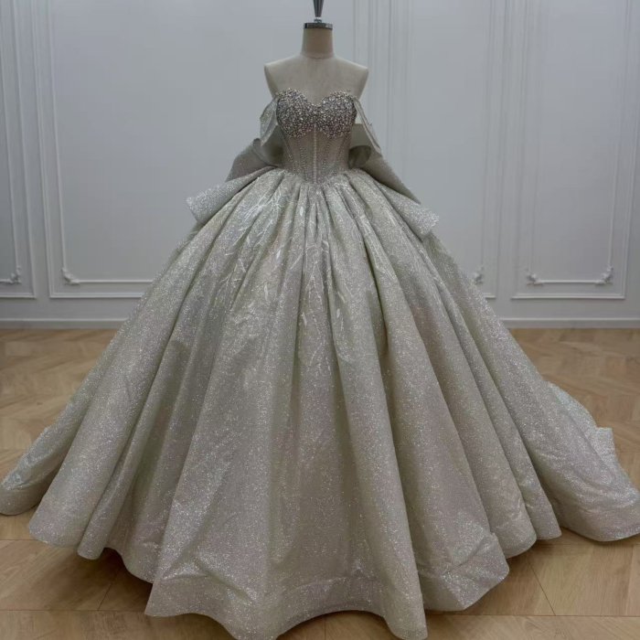 2025 Quinceanera Dress Sweet 15 Quinceañera Flowers Vestidos De 15 Años Sequined Beading Lace Evening Party Dress WN96 (Customer Link) - Image 2