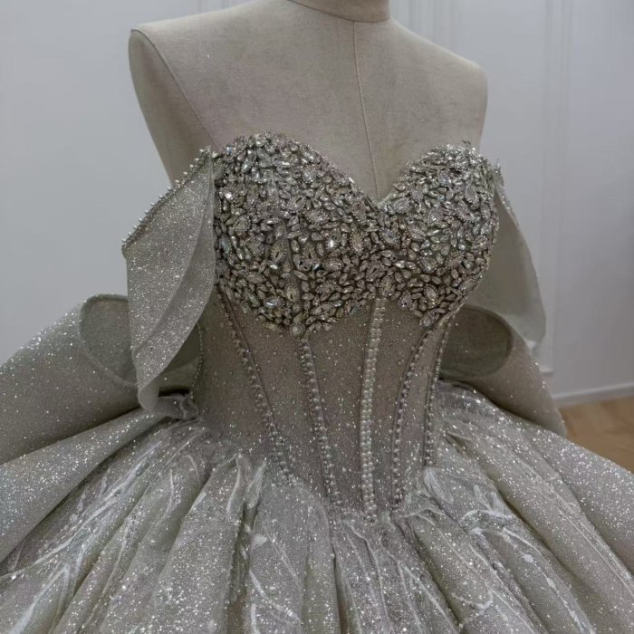 2025 Quinceanera Dress Sweet 15 Quinceañera Flowers Vestidos De 15 Años Sequined Beading Lace Evening Party Dress WN96 (Customer Link)