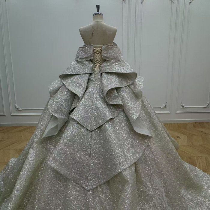 2025 Quinceanera Dress Sweet 15 Quinceañera Flowers Vestidos De 15 Años Sequined Beading Lace Evening Party Dress WN96 (Customer Link) - Image 3