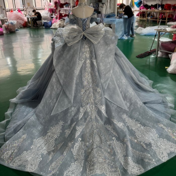 2025 Quinceanera Dress Sweet 15 Quinceañera Flowers Vestidos De 15 Años Sequined Beading Lace Evening Party Dress  XXZ19 (Cutomer Link) - Image 2