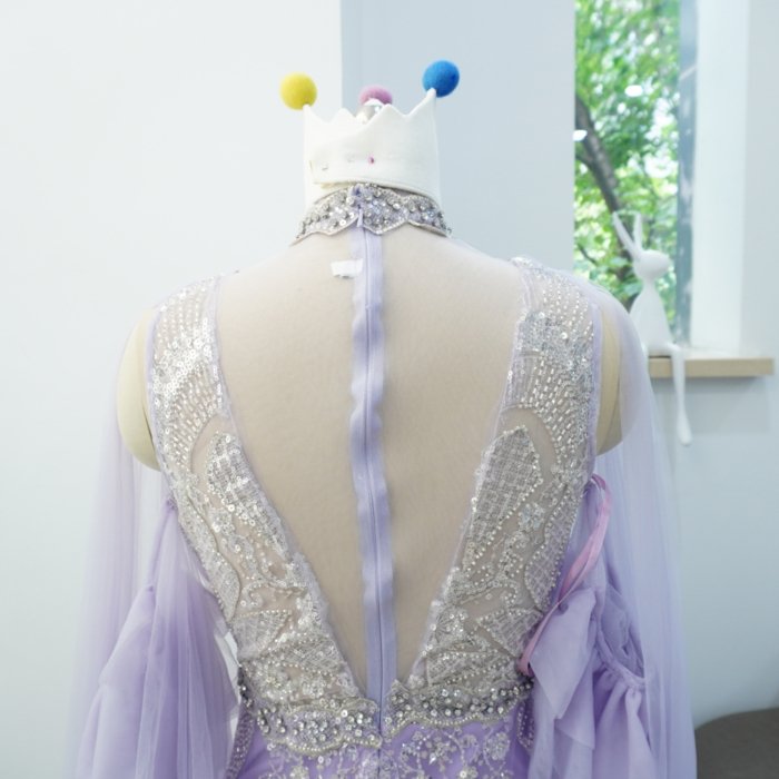Luxury Dubai Lilac Evening Dresses Purple Prom Dresses High Neck Long Sleeves Crystal Elegant Women Wedding Formal Party Gown XN03 - Image 4
