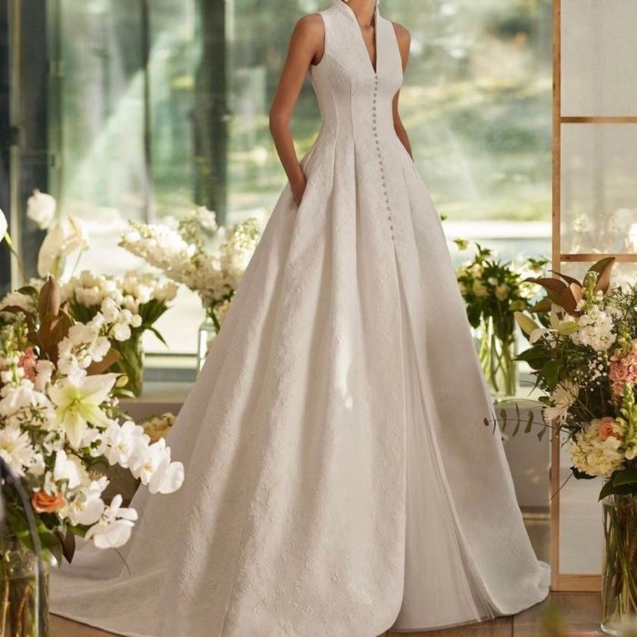 2025 Wedding Dress Elegant Bridal Gown Flowers Vestidos De Novias Sequined Beading Lace Evening Party Dress XXZ23 (Customer Link)