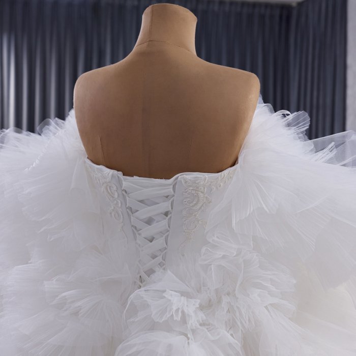 2025 Wedding Dress Elegant Bridal Gown Flowers Vestidos De Novias Sequined Beading Lace Evening Party Dress 251072 - Image 4