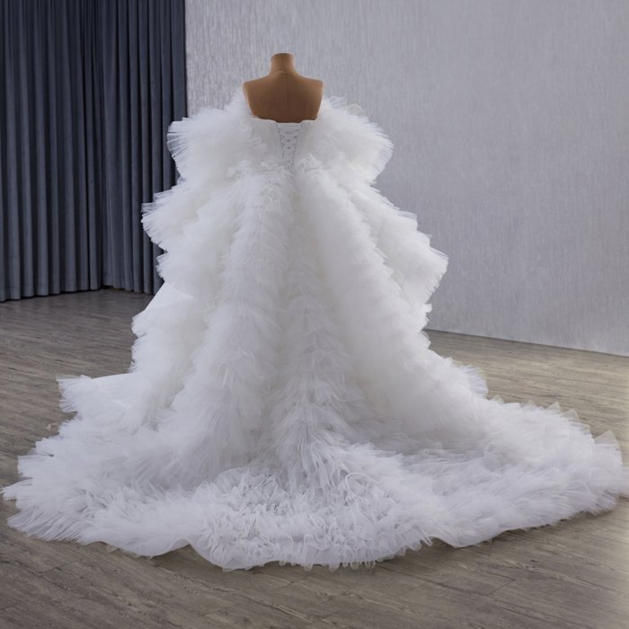 2025 Wedding Dress Elegant Bridal Gown Flowers Vestidos De Novias Sequined Beading Lace Evening Party Dress 251072 - Image 6