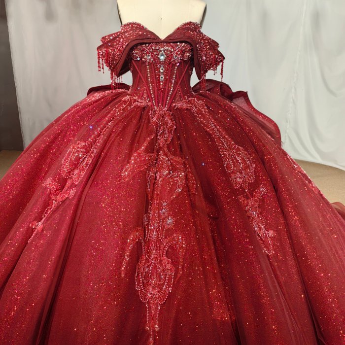 JANCEMBER Red Quinceanera Dresses Ball Gown Flowers Strapless Vestidos De 15 Años 2025 Blue MW12 Vestido De 15 - Image 5