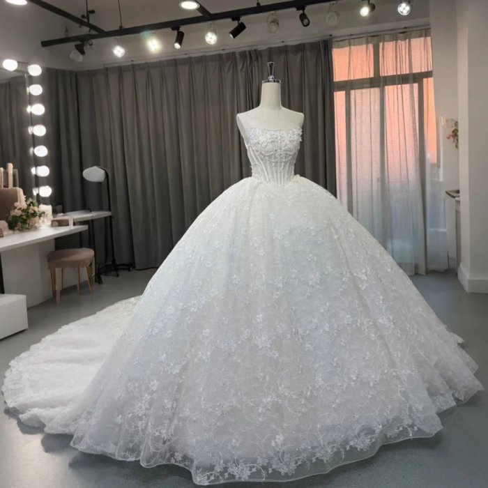 2025 3 in 1 Ball Gown Wedding Dress Elegant Bridal Gown Vestidos De Novias Sequined Beading Lace Evening Dress OY01 - Image 2