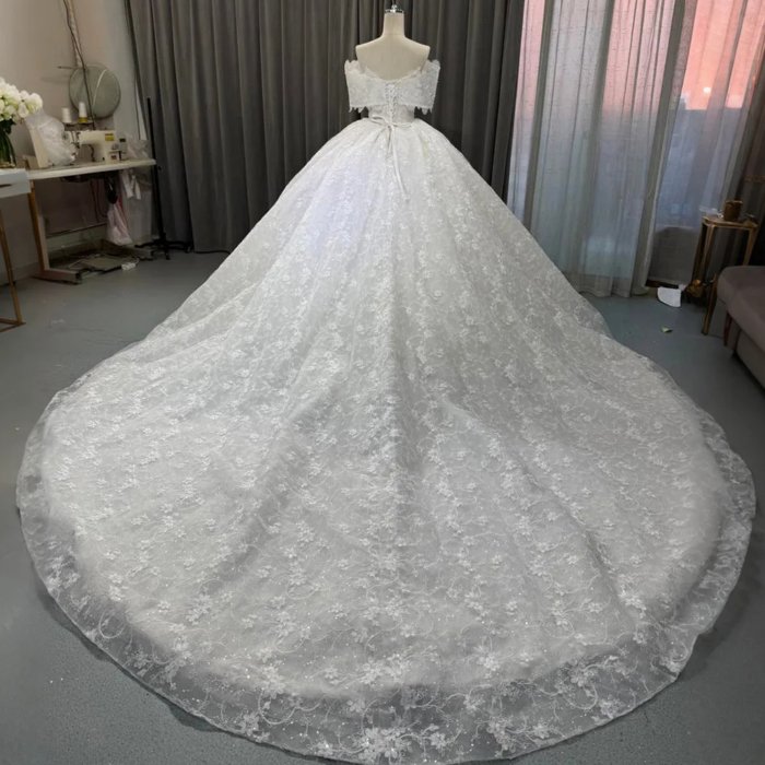 2025 3 in 1 Ball Gown Wedding Dress Elegant Bridal Gown Vestidos De Novias Sequined Beading Lace Evening Dress OY01 - Image 3