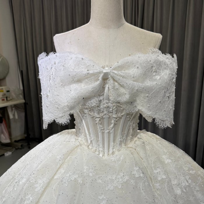 2025 3 in 1 Ball Gown Wedding Dress Elegant Bridal Gown Vestidos De Novias Sequined Beading Lace Evening Dress OY01 - Image 5