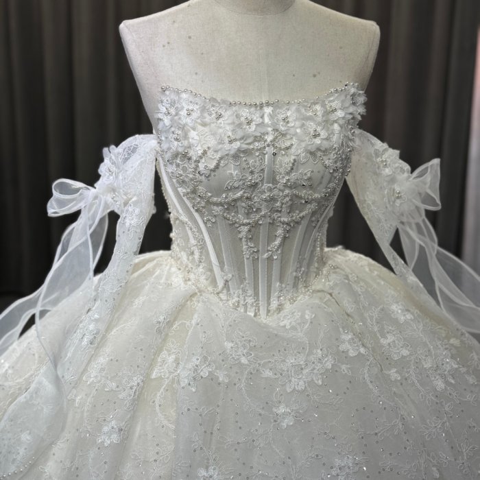 2025 3 in 1 Ball Gown Wedding Dress Elegant Bridal Gown Vestidos De Novias Sequined Beading Lace Evening Dress OY01 - Image 4