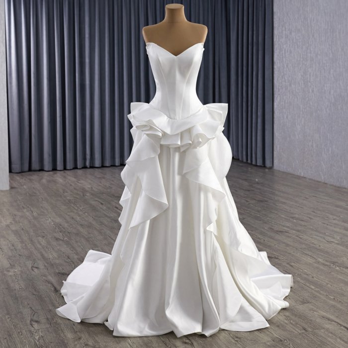 2025 Mermaid Wedding Dress Elegant Bridal Gown Flowers Vestidos De Novias Sequined Beading Lace Evening Party Dress 251053