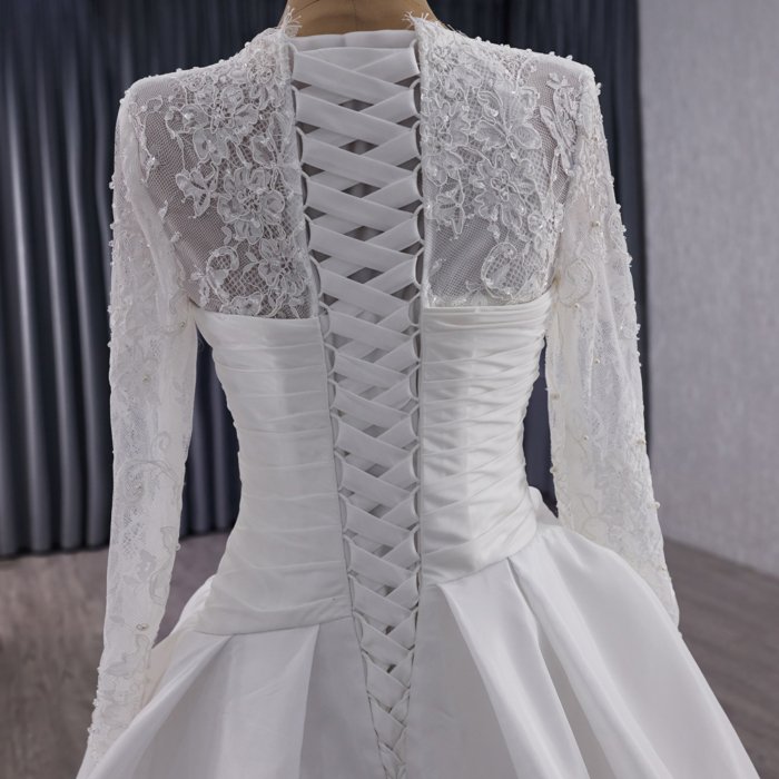 2025 Mermaid Wedding Dress Elegant Bridal Gown Flowers Vestidos De Novias Sequined Beading Lace Evening Party Dress 251060 - Image 4