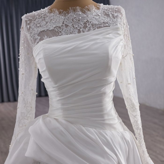 2025 Mermaid Wedding Dress Elegant Bridal Gown Flowers Vestidos De Novias Sequined Beading Lace Evening Party Dress 251060 - Image 3