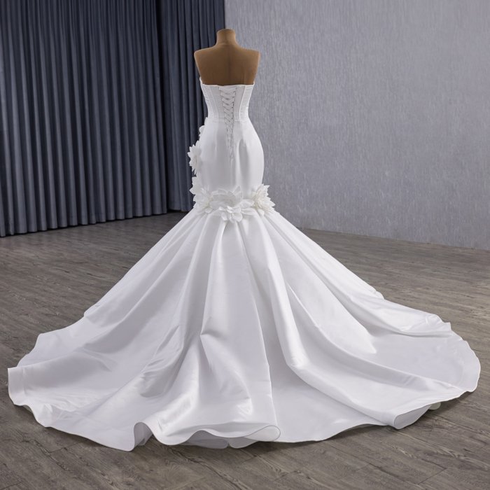 2025 Mermaid Wedding Dress Elegant Bridal Gown Flowers Vestidos De Novias Sequined Beading Lace Evening Party Dress 251073 - Image 6