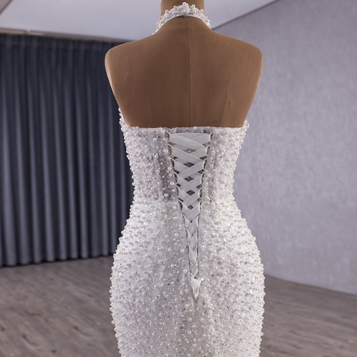 2025 Mermaid Wedding Dress Elegant Bridal Gown Flowers Vestidos De Novias Sequined Beading Lace Evening Party Dress 251079 - Image 5