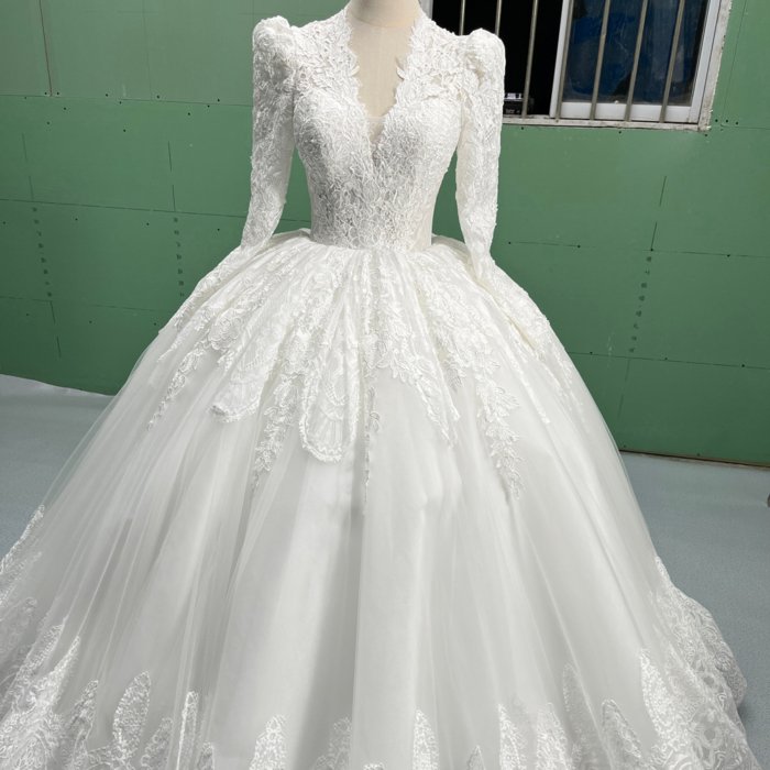 2025 Wedding Dress Elegant Bridal Gown Flowers Vestidos De Novias Sequined Beading Lace Evening Party Dress Nigeria CM01 - Image 5