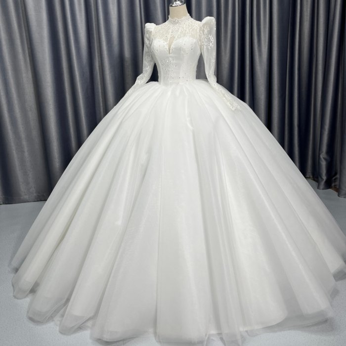 2025 Wedding Dress Elegant Bridal Gown Flowers Vestidos De Novias Sequined Beading Lace Evening Party Dress Nigeria CM04 - Image 4