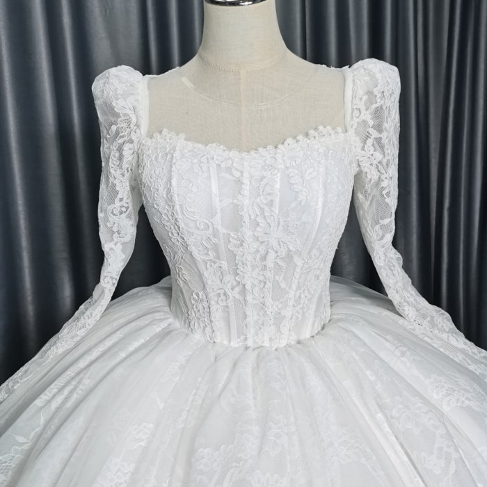 2025 Wedding Dress Elegant Bridal Gown Flowers Vestidos De Novias Sequined Beading Lace Evening Party Dress Nigeria CM05 - Image 2