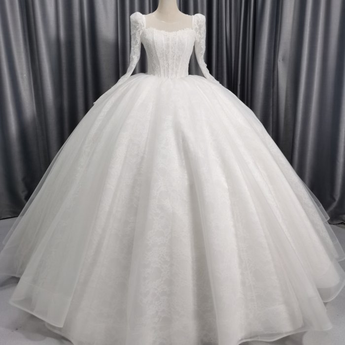2025 Wedding Dress Elegant Bridal Gown Flowers Vestidos De Novias Sequined Beading Lace Evening Party Dress Nigeria CM05