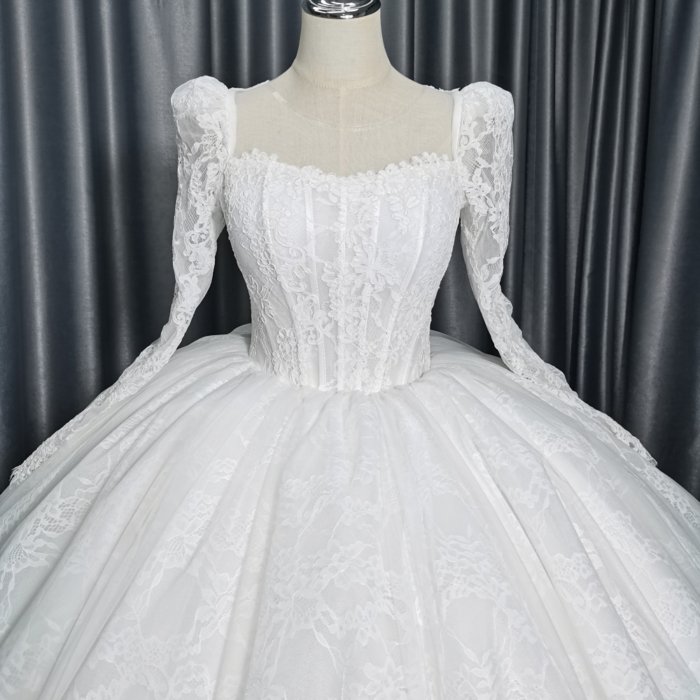 2025 Wedding Dress Elegant Bridal Gown Flowers Vestidos De Novias Sequined Beading Lace Evening Party Dress Nigeria CM05 - Image 4