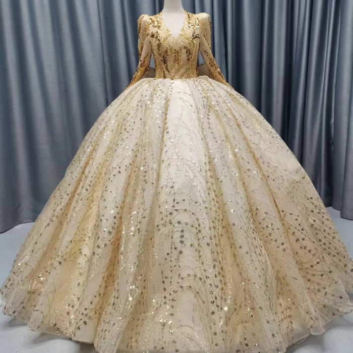2025 Wedding Dress Elegant Bridal Gown Flowers Vestidos De Novias Sequined Beading Lace Evening Party Dress Nigeria CM09 - Image 5
