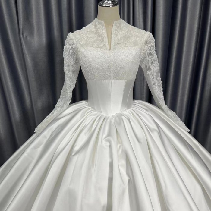 2025 Wedding Dress Elegant Bridal Gown Flowers Vestidos De Novias Sequined Beading Lace Evening Party Dress Nigeria CM18-1 - Image 2