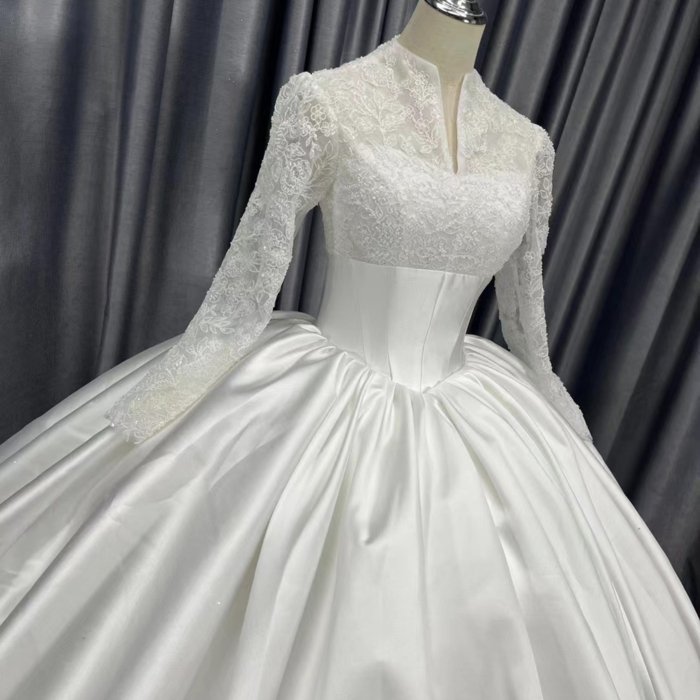 2025 Wedding Dress Elegant Bridal Gown Flowers Vestidos De Novias Sequined Beading Lace Evening Party Dress Nigeria CM18-1 - Image 3