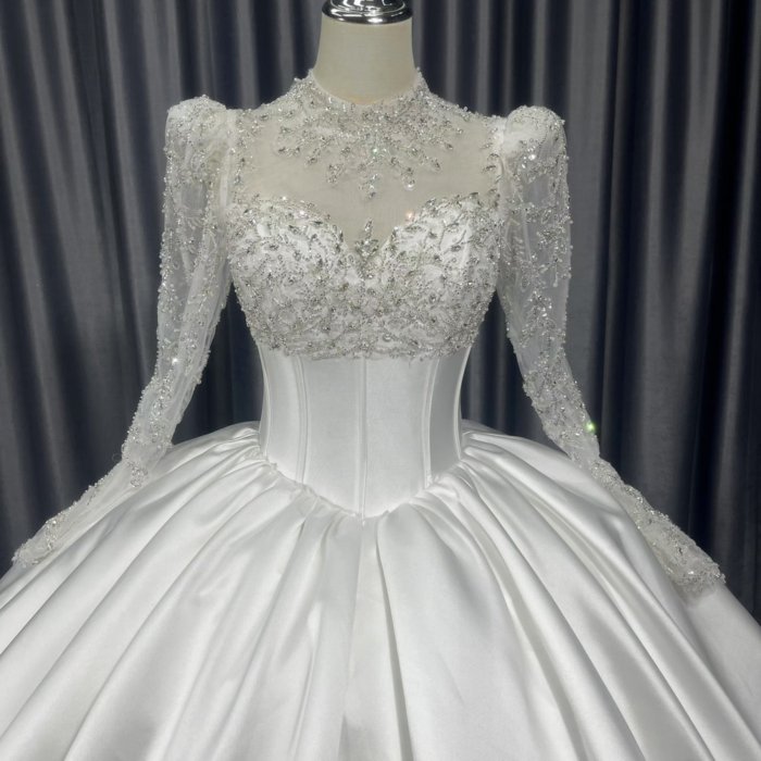 2025 Wedding Dress Elegant Bridal Gown Flowers Vestidos De Novias Sequined Beading Lace Evening Party Dress Nigeria CM18-2 - Image 2