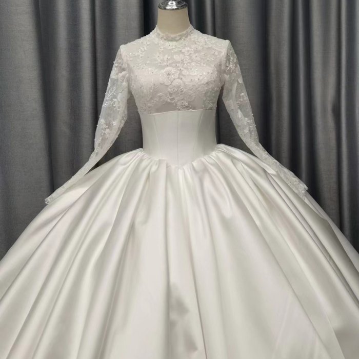 2025 Wedding Dress Elegant Bridal Gown Flowers Vestidos De Novias Sequined Beading Lace Evening Party Dress Nigeria CM18 - Image 2