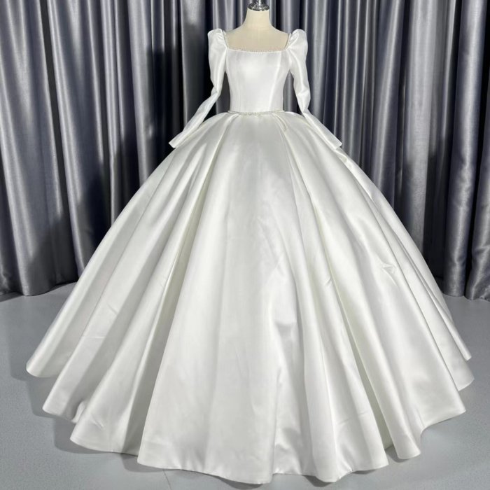 2025 Wedding Dress Elegant Bridal Gown Flowers Vestidos De Novias Sequined Beading Lace Evening Party Dress Nigeria CM21