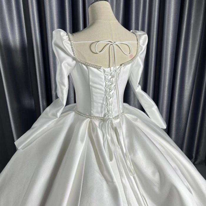 2025 Wedding Dress Elegant Bridal Gown Flowers Vestidos De Novias Sequined Beading Lace Evening Party Dress Nigeria CM21 - Image 3
