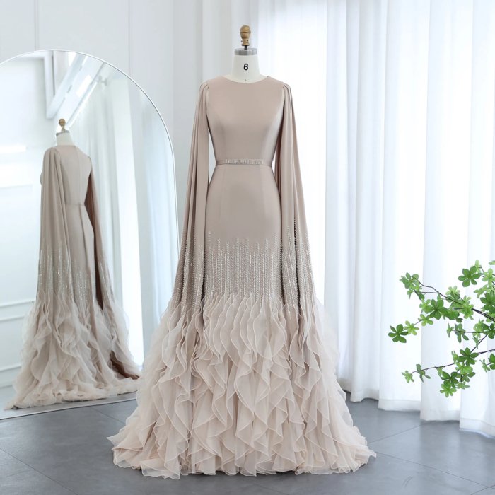 Luxury Dubai Evening Dresses Crystal Elegant Women Wedding Formal Party Gown 440 (Customer Link)
