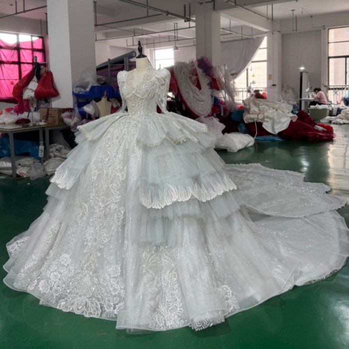 2025 Wedding Dress Elegant Bridal Gown Flowers Vestidos De Novias Sequined Beading Lace Evening Party Dress XS193 - Image 3